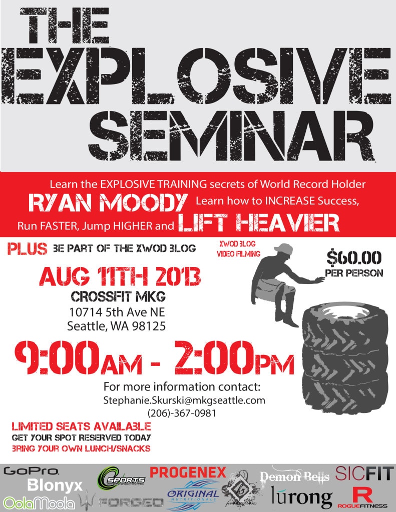 Explosive Seminar in Seattle at MKG Martial Arts With Ryan Moody