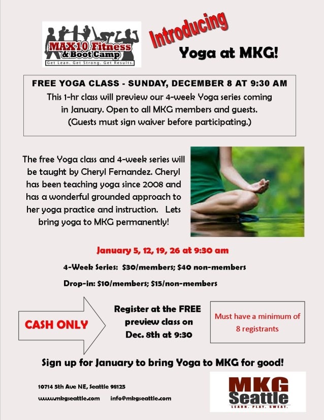 Yoga flyer