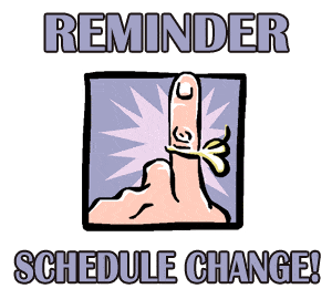 Schedule Change