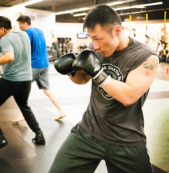 boxing classes outside a boxing gym