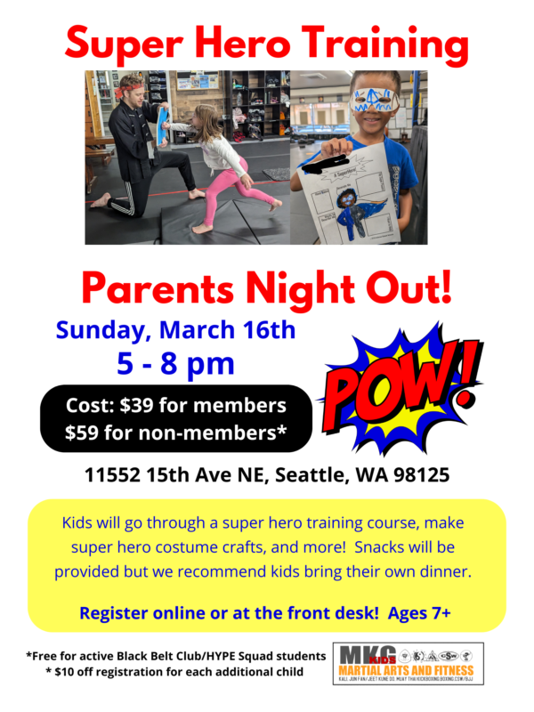 Super Hero Training - Parents' Night Out! (March 16th) - Image 2